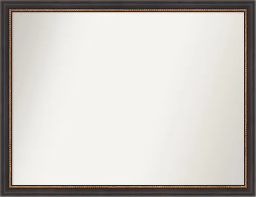 Vista 12 de Amanti Art Espejo de baño negro para sobre el fregadero, 23 x 23 pulgadas, espejo cuadrado negro Ashton, marco de madera tradicional mediano, se