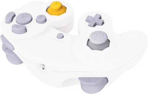 Vista 9 de eXtremeRate Placa trasera blanca para Nintendo Gamecube Controller, cubierta de repuesto de agarre suave al tacto con botones para Nintendo Gamecube