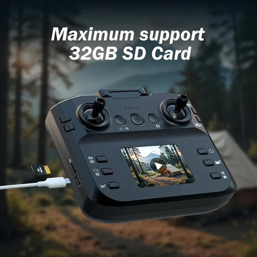 Vista 3 de F417PRO Drone con cámara 1080P para adultos y niños, mini dron con pantalla, dron para adultos, lente dual de 90°, luces LED, flujo óptico, batería