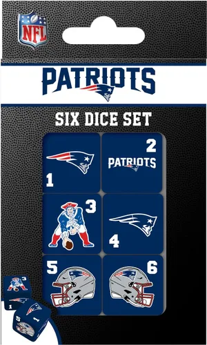 Vista 11 de MasterPieces Game Day - NFL Baltimore Ravens - Juego de 6 dados con logotipo del equipo, tamaño estándar D6