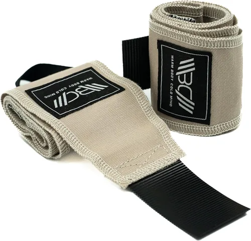 Vista 10 de WARM BODY COLD MIND - Premium Cotton Weight Lifting Wrist Wraps for Cross Training, Powerlifting, Deadlift, Weightlifting, Gym, Wrist Straps