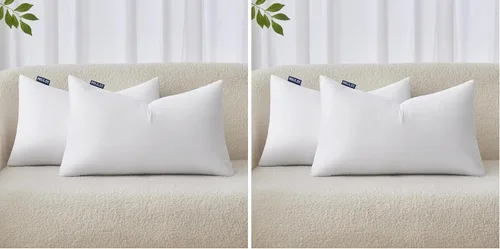 Vista 21 de MIULEE - Relleno de cojín cuadrado, cojín decorativo para cama, sillón y sofá, 12 x 12 pulgadas Relleno virgen de primera calidad, tela cepillada