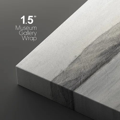Vista 340 de wall26 Lienzo enmarcado para pared, juego de arte de acuarela pastel, paisaje rural, ilustraciones con formas abstractas, arte moderno, decorativo