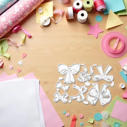 Vista 3 de Troqueles de corte de arco para hacer tarjetas, plantillas de corte para álbumes de recortes, álbum de fotos, troqueles de papel decorativo