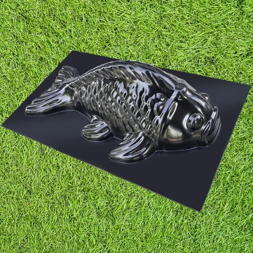 Vista 9 de Moldes de cemento para peces 3D, plástico ABS de 0.079 in, molde de hormigón a escala de pescado, decoración de piedra de pez, molde de plástico