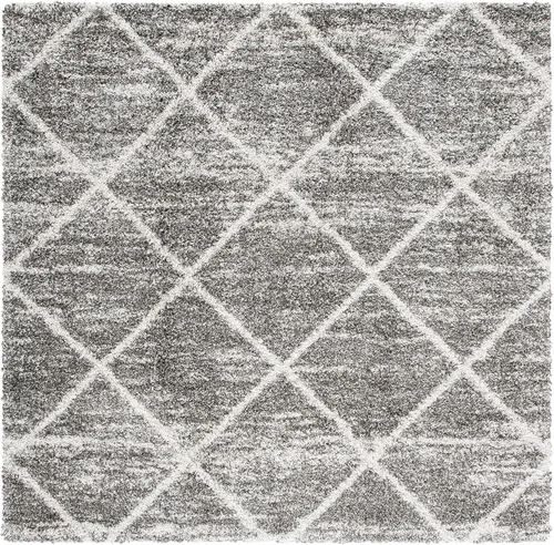Vista 94 de SAFAVIEH Hudson Shag Collection - Alfombra decorativa de 2 x 3 pies, color beige y marfil, diseño moderno de enrejado, no desprende pelusa