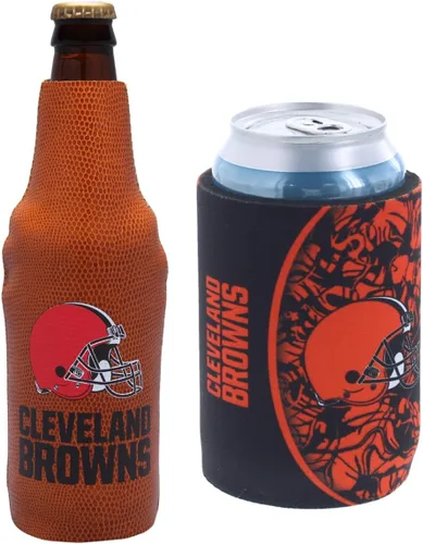 Vista 47 de Soporte aislante para latas y botellas de fútbol americano enfriador de bebidas Huggie (Nueva Orleans (Saints) - Negro) Nueva Orleans (Santos)