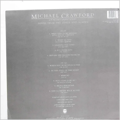 Vista 2 de MICHAEL CRAWFORD Songs From Stage & Screen LP