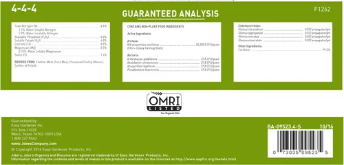 Vista 7 de Jobe's Organics 09226NA - Alimento granular para plantas, frutas y cítricos, 4 libras, marrón y 09526 Fertilizante granular orgánico multiusos