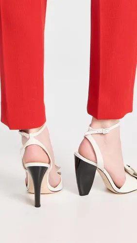 Vista 3 de Tory Burch Sandalias de tacón de flores para mujer