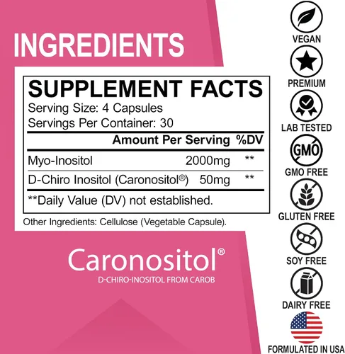 Vista 8 de Myo-inositol & D-Chiro Inositol & Limpiador de Colon Desintoxicante - 15 días de limpieza de colon desintoxicación para la digestión intestinal