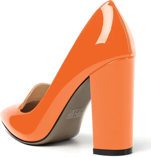 Vista 7 de ROSERWISH Zapatos de vestir de tacón alto para mujer, con puntera puntiaguda, de 4 pulgadas