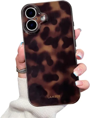 Vista 13 de Bonita funda de teléfono para iPhone 11, estampado de leopardo y guepardo Amber Tortoiseshell Pattern,Full Camera Protective,Slim Shockproof