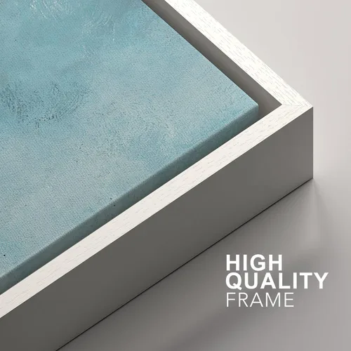 Vista 114 de SIGNFORD - Set de obras de arte en lienzo enmarcado para pared, ilustraciones abstractas de neblina del desierto en tonos neutros beige y marrón