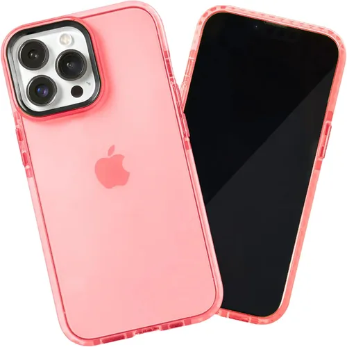 Vista 15 de SteepLab Funda de barrera para iPhone 13, protección de 360 grados que absorbe impactos con bisel elevado y colores llamativos (cielo azul brillante)