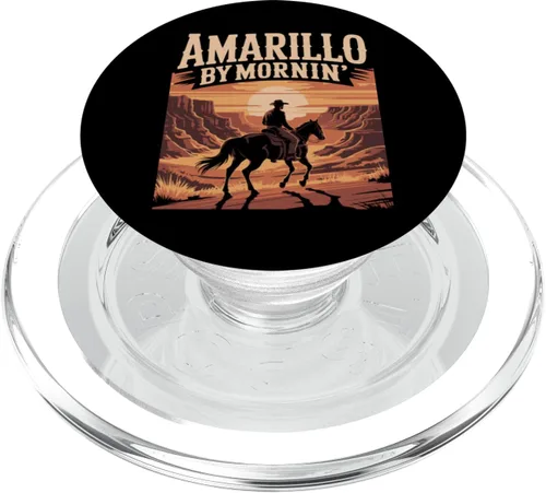 Vista 7 de Amarillo by Mornin Folk Style Western Country Music PopSockets Adhesive PopGrip