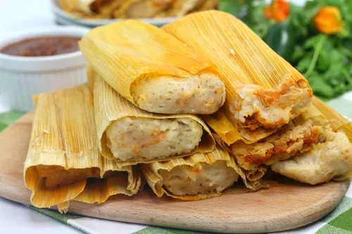 Vista 2 de Cáscaras de maíz prémium para Tamales, Hojas de Tamal Natural 1 lb
