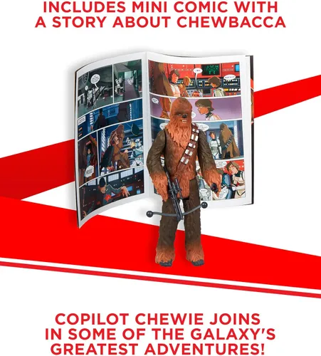 Vista 4 de STAR WARS Figura de Chewbacca y mini cómic de Galaxy of Adventures