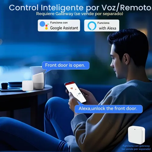 Vista 4 de BEBASIA - Cerradura de puerta de huella digital para puerta delantera