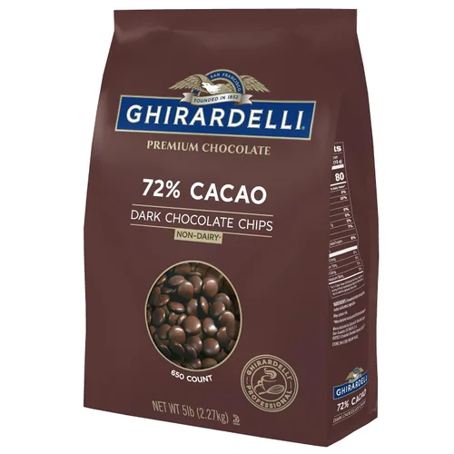 Vista 8 de Ghirardelli Chocolate Company - Obleas de chocolate oscuro, bolsa de 5 libras (paquete de 1)