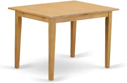 Vista 3 de East West Furniture ANFT-OAK-T Norfolk - Mesa de cocina rectangular con tapa de mariposa, 32x54 pulgadas, roble