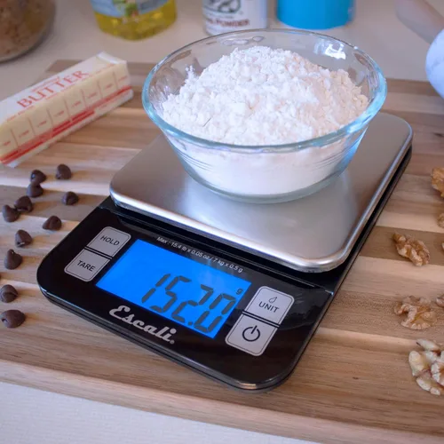 Vista 4 de Escali Kit de báscula de cocina y termómetro, incluye báscula digital Nutro para alimentos y termómetro digital gourmet