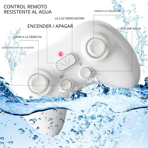 Vista 5 de Bennol Juguetes de tiburón a control remoto 2.4Ghz para niños y niños, escala 1:18 de alta simulación para piscina, tiburones eléctricos RC