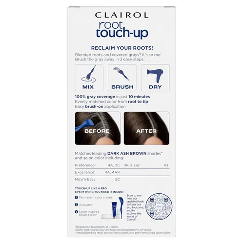 Vista 58 de Clairol Root Touch-Up de Nice'n Easy Tinte Permanente para el Cabello, 10 Rubio Extra Claro, Paquete de 1 Clairol Root Touch Up - Tinte permanente