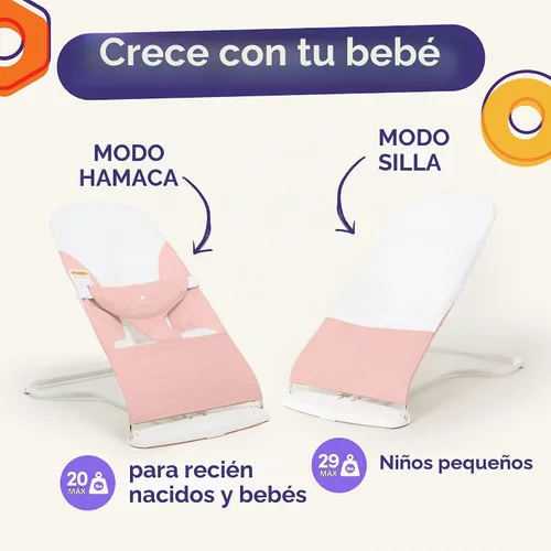 Vista 5 de ComfyBumpy - Asiento gorila para bebé, 100% tela de algodón orgánico y malla transpirable, 3 posiciones plegable, portátil, con funda de transporte