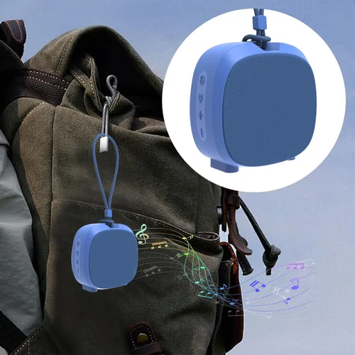 Vista 7 de WUIUHOU - Altavoces Bluetooth portátiles, luces RGB, altavoces TWS, mini altavoz inalámbrico impermeable IPX5 con sonido estéreo fuerte, 15 horas