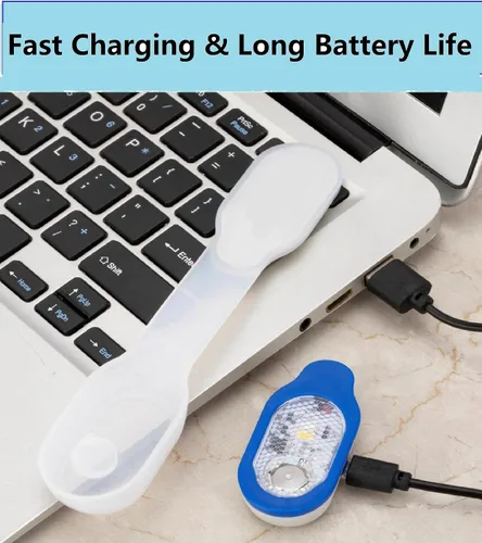 Vista 5 de Linterna LED con clip, linterna de enfermería, clip de luz nocturna, manos libres, recargable, luces de turno de noche para deportes al aire libre