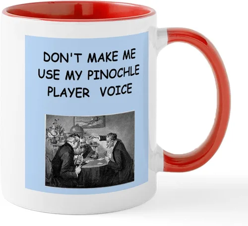 Vista 91 de CafePress Euchre Champ Mugs Taza de café de cerámica de 11 oz (11.0 fl oz)