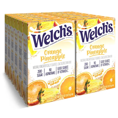 Vista 9 de Welch's Singles To Go! Paquete variado de mezcla de bebida de arándano, paquetes de sabor de agua sin azúcar, sin aspartamo, sin tintes