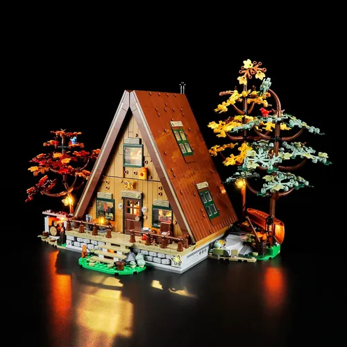 Vista 3 de Lightailing Luz para cabina Lego- 21338 A-Frame - Kit de iluminación LED compatible con el modelo de bloques de construcción Lego - NO incluido