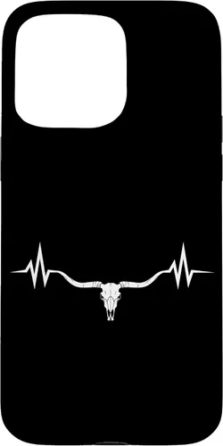 Vista 31 de Vintage Texas Longhorn Rancher Heartbeat Pulse Cattle Farmer Case for iPhone 17