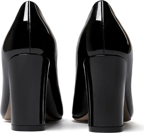 Vista 4 de WAYDERNS Zapatos de tacón alto con puntera puntiaguda para mujer, de 3.5 pulgadas