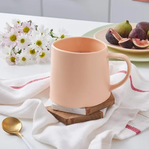 Vista 3 de Stone lain Delilah Mug - Juego de platos de 6 piezas, porcelana, naranja pastel