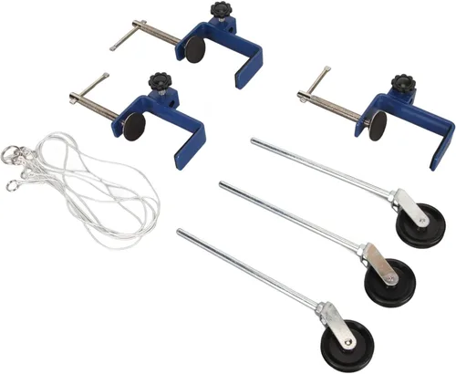 Vista 9 de Abrazadera universal C para escritorio, abrazadera de montaje de mesa, 3 piezas de abrazadera C de alta resistencia para laboratorio de enseñanza