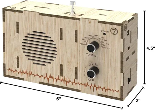 Vista 5 de Kaito Kit de radio AM/FM DIY-63 con personalización personal