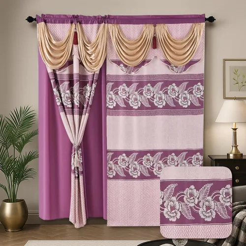 Vista 10 de YHSF Cortinas elegantes para oscurecer la habitación para sala de estar y dormitorios, 54 pulgadas de ancho x 84 pulgadas de largo, juego de 2 Marrón