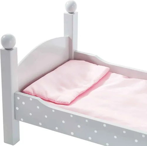 Vista 6 de Doble litera Teamson de lunares, de princesa, de 18" , 18", gris