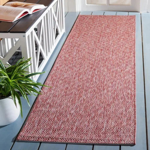 Vista 7 de SAFAVIEH Courtyard Collection CY8520 - Alfombra decorativa sólida para interiores y exteriores, impermeable, fácil limpieza, 2 x 3 pies 7 pulgadas