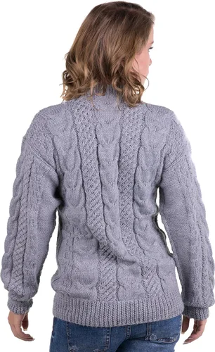 Vista 2 de Gamboa Suéteres de alpaca para mujer, suéter de punto ligero para mujer