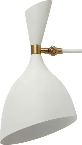 Vista 7 de JONATHAN Y Aplique de pared LED moderno de 10 pulgadas, blanco/latón dorado, lámpara de hierro retro para dormitorio, baño, pasillo, accesorio