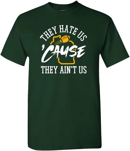 Vista 24 de Xtreme Apparrel They Hate Us 'Cause They Ain't Us Men's T-Shirt for Football Fans Arizona - Camisa negra