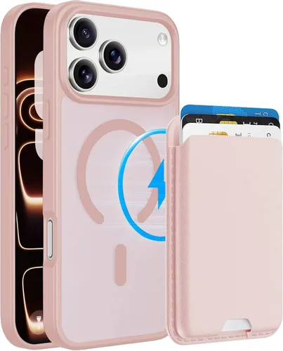 Vista 65 de Funda magnética para iPhone 12 Pro Max, cartera magnética desmontable con soporte para tarjetas, [compatible con MagSafe] grado militar, a prueba