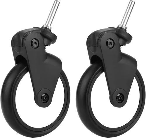 Vista 6 de Juego de ruedas para cochecito de bebé, accesorio de rueda de cochecito para bebé, asiento de automóvil y cochecito de bebé, rueda de repuesto