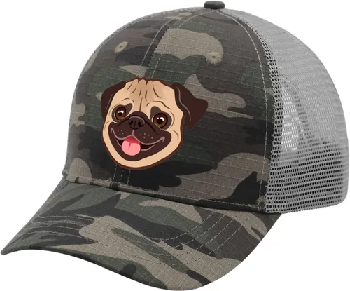 Vista 2 de Hats Pug Dog Baseball Cap for Women Vintage Baseball Caps Adjustable