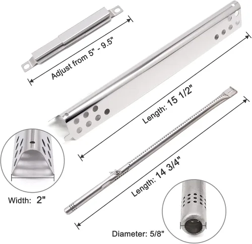 Vista 3 de Kit de reparación para Charbroil 463633316 463645015 463672016 463672416 463672419 463672019 463672216 463672219 piezas de parrilla, para Charbroil