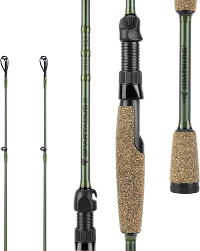 Vista 10 de KastKing Spartacus II Fishing Rods - IM6 Graphite Blanks Casting & Spinning Rods, 2-Piece Rods with Extra Tip Section, PTS Power Transition System
